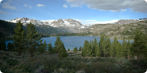 Views of June Lake and Carson Peak from Oh! Ridge